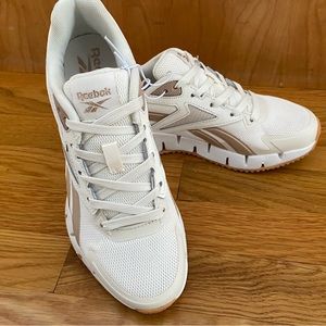 Reebok white and beige size 6